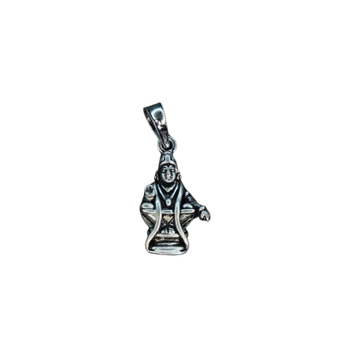Pure Silver Ayyappa Antique Locket 2.32G By Mahita Collections